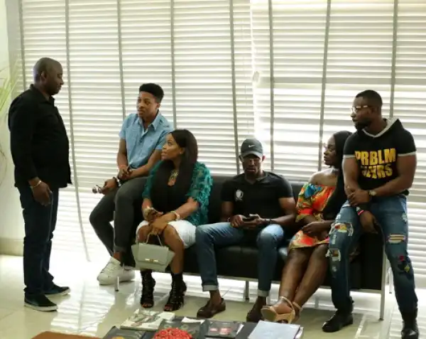 #BBNaija; Kemen meets other evicted housemates (Photos)